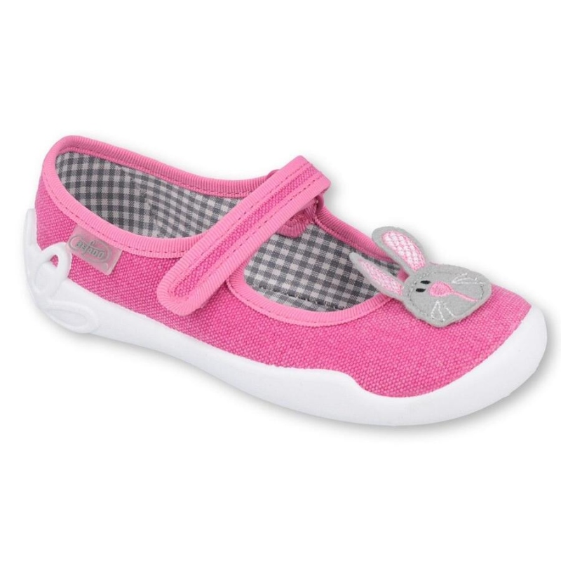 114X430 - dívčí balerínky Befado růžové, zajíc