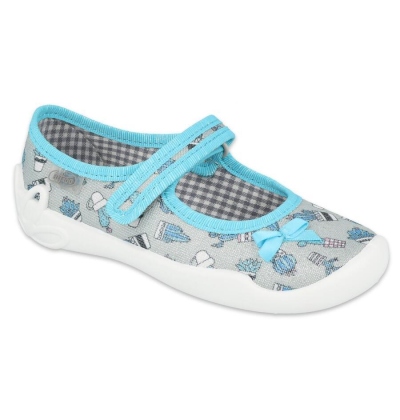 114X441 - dívčí balerínky Befado stříbrné