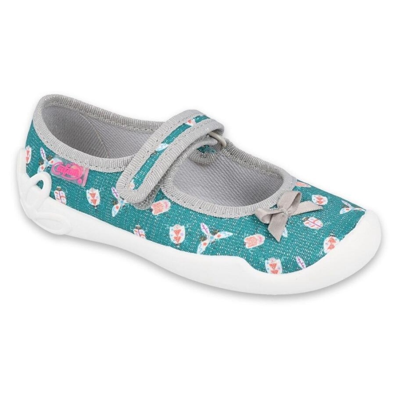 114X446 - dívčí balerínky Befado tyrkysové