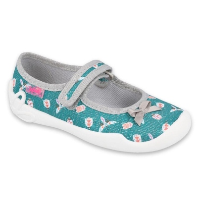 114X446 - dívčí balerínky Befado tyrkysové