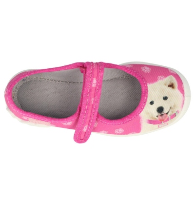 114X456 - dívčí balerínky Befado růžové, pejsek