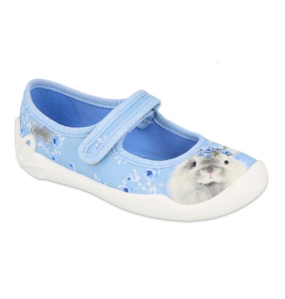 114X461 - dívčí balerínky Befado modré,králíček