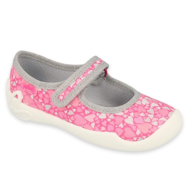 114X476 - dívčí balerínky Befado růžová srdíčka