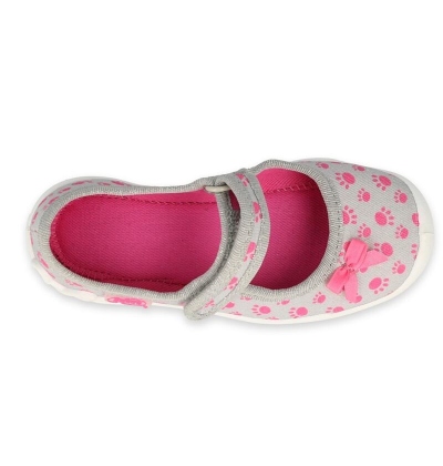 114X478 - dívčí balerínky Befado růžovo-šedé