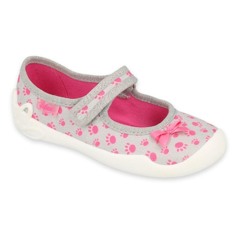 114X478 - dívčí balerínky Befado růžovo-šedé