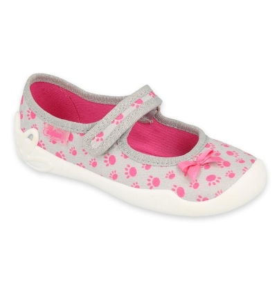 114X478 - dívčí balerínky Befado růžovo-šedé