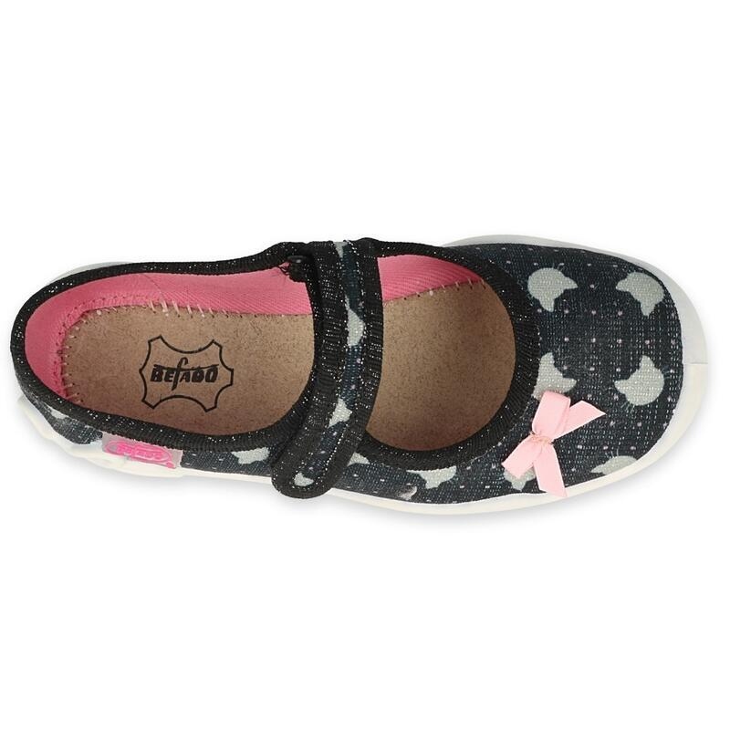 114X481 - dívčí balerínky Befado černé, kočky
