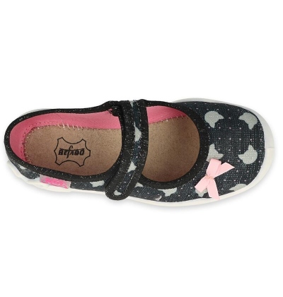 114X481 - dívčí balerínky Befado černé, kočky