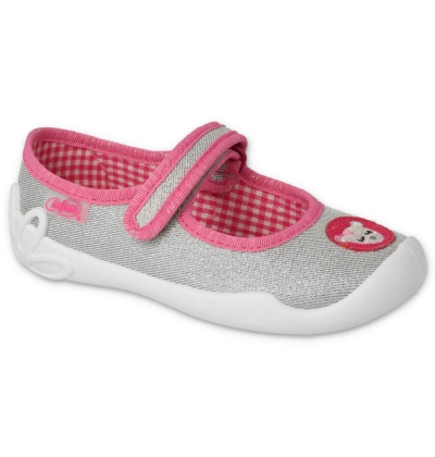 114X501 - dívčí balerínky Befado stříbrné