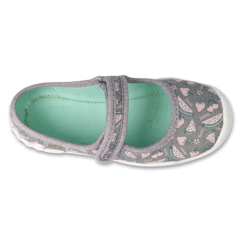 114X512 - dívčí balerínky Befado stříbrné