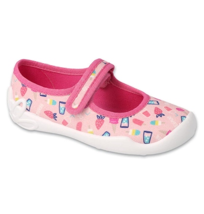 114X522 - dívčí balerínky Befado růžové, léto