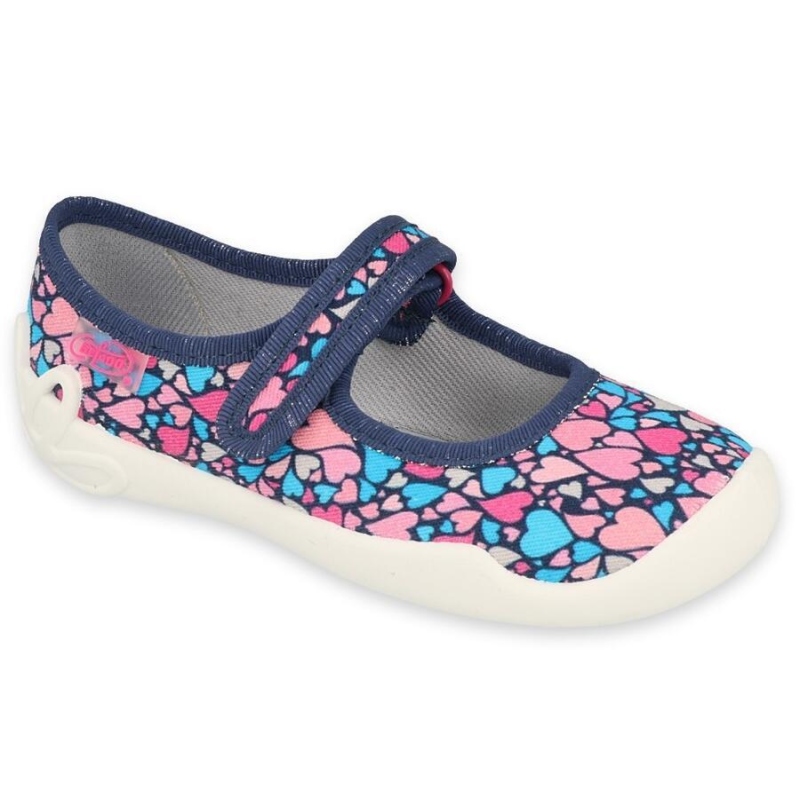 114Y475 - dívčí balerínky Befado, srdíčka