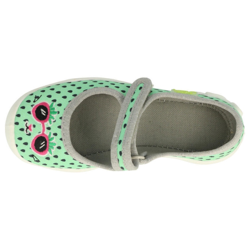 114Y484 - dívčí balerínky Befado zelené