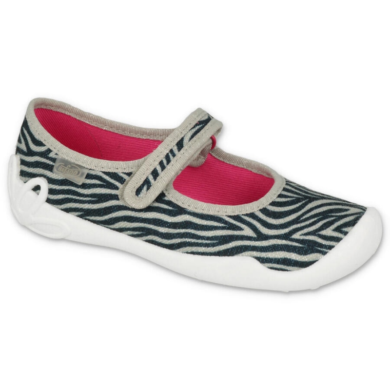 114Y492 - dívčí balerínky Befado ZEBRA