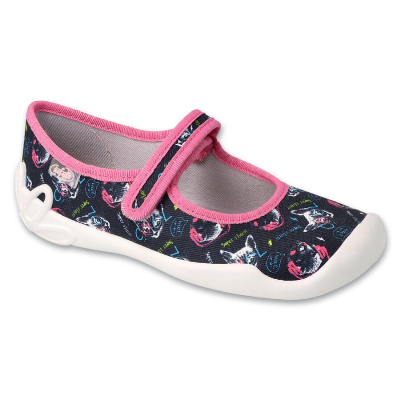 114Y497 - dívčí balerínky Befado, pejsci, kočky