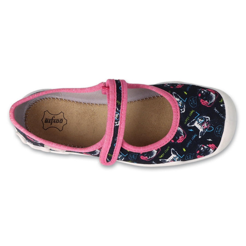 114Y497 - dívčí balerínky Befado, pejsci, kočky