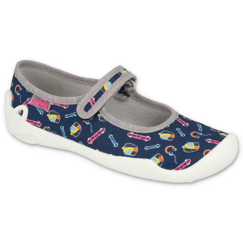 114Y502 - dívčí balerínky Befado modré, SKATE