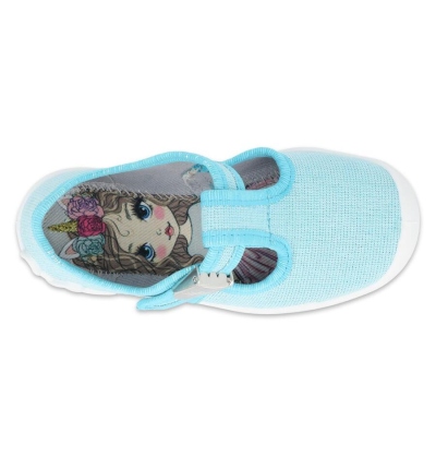 115X004 25 - dívčí botičky Befado modré, princezna