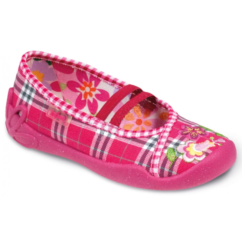 116X068 25 - dívčí balerínky Befado, kytičky