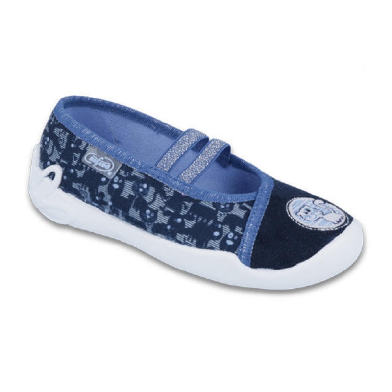 116X241 25 - dív.níz., 2 g., modrý vzor, kočička