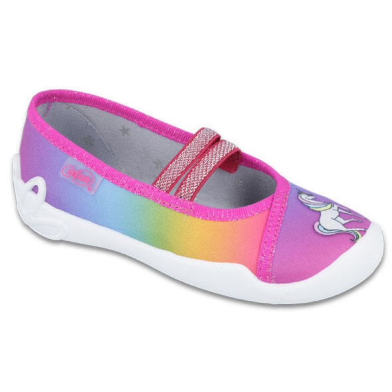 116X249 - dívčí přezůvky duhové s koníkem