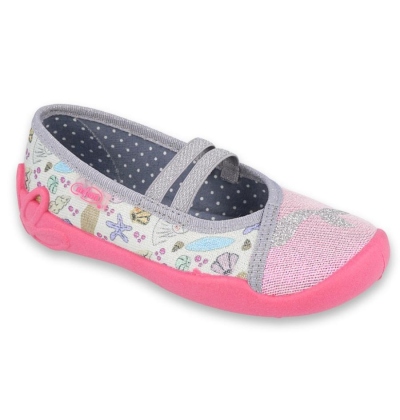 116X265 25 - dívčí baleríny šedo-růžové, mušle