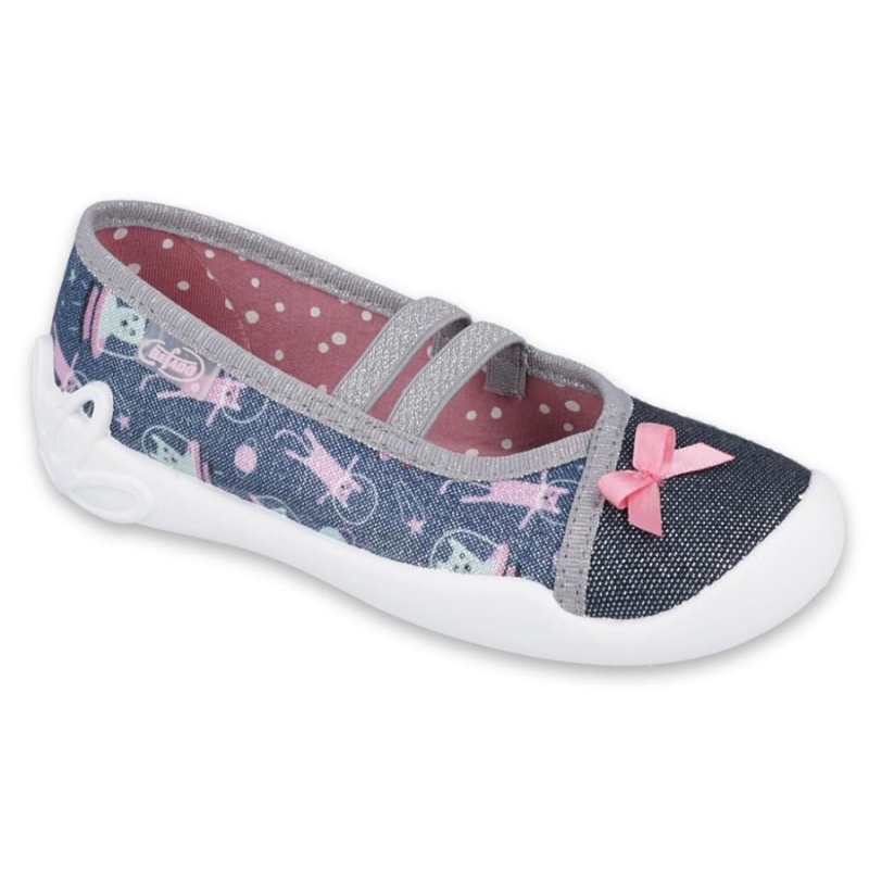 116X281 25 - dívčí balerínky Befado modré, 2 gumky