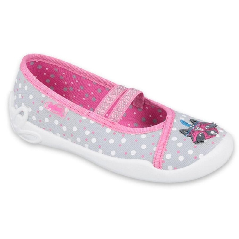 116X285 25 - dívčí balerínky Befado 2 gumky šedé