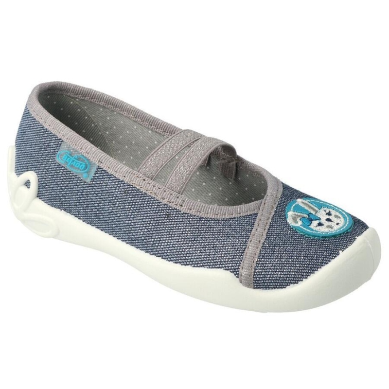 116X298 25 - dívčí balerínky Befado 2 gumky, zajíc