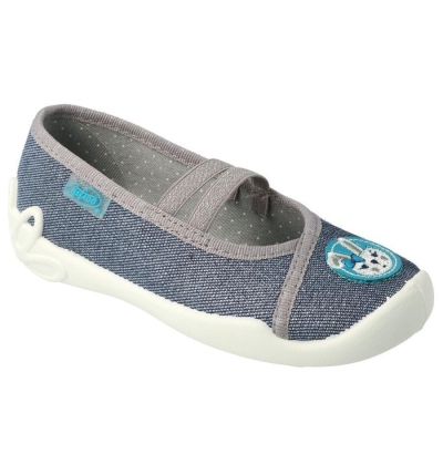 116X298 25 - dívčí balerínky Befado 2 gumky, zajíc