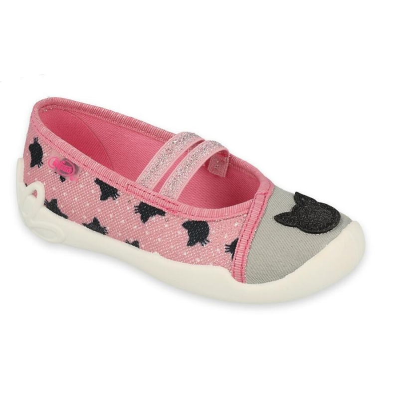 116X301 25 - dívčí balerínky Befado 2 gumky růžové