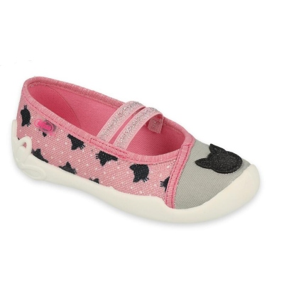 116X301 25 - dívčí balerínky Befado 2 gumky růžové