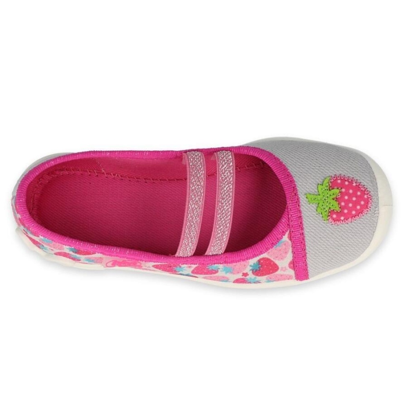116X305 25 - dívčí balerínky Befado 2g,růžovo-šedá