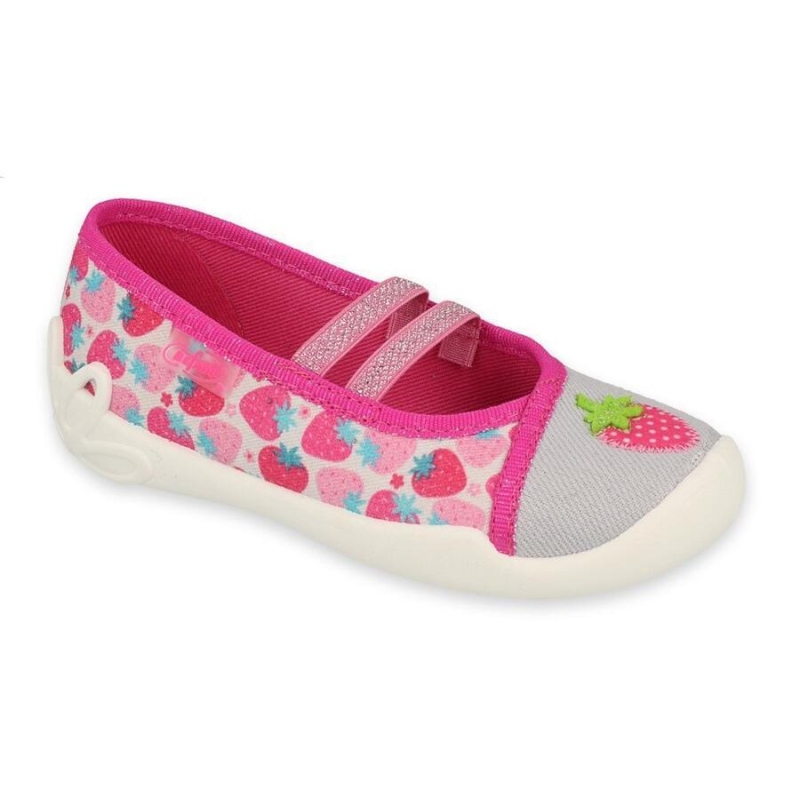 116X305 25 - dívčí balerínky Befado 2g,růžovo-šedá