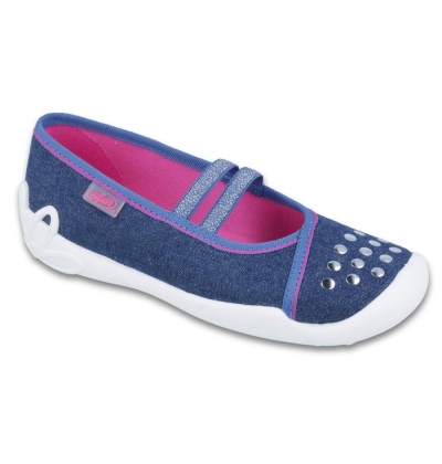 116Y253 31 - dív.níz.,2 gumky, modrá se cvočky