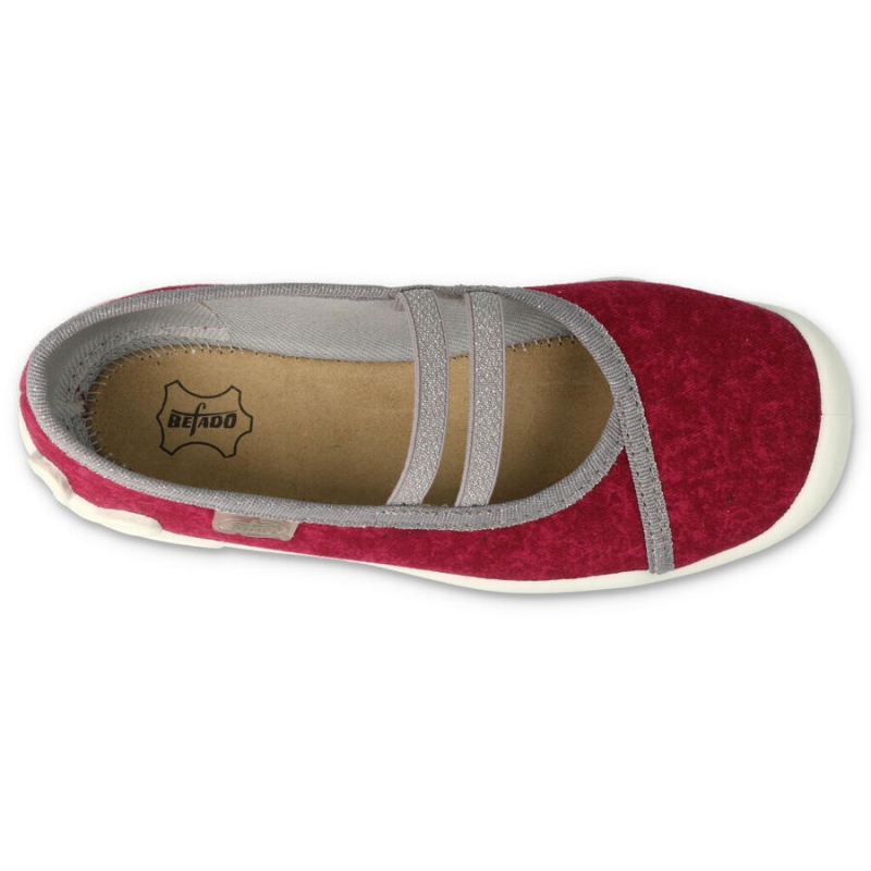 116Y306 31 - dívčí balerínky Befado červené