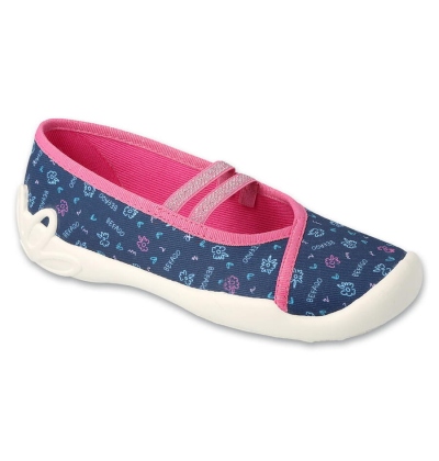 116Y320 31 - dívčí balerínky Befado 2g, modré