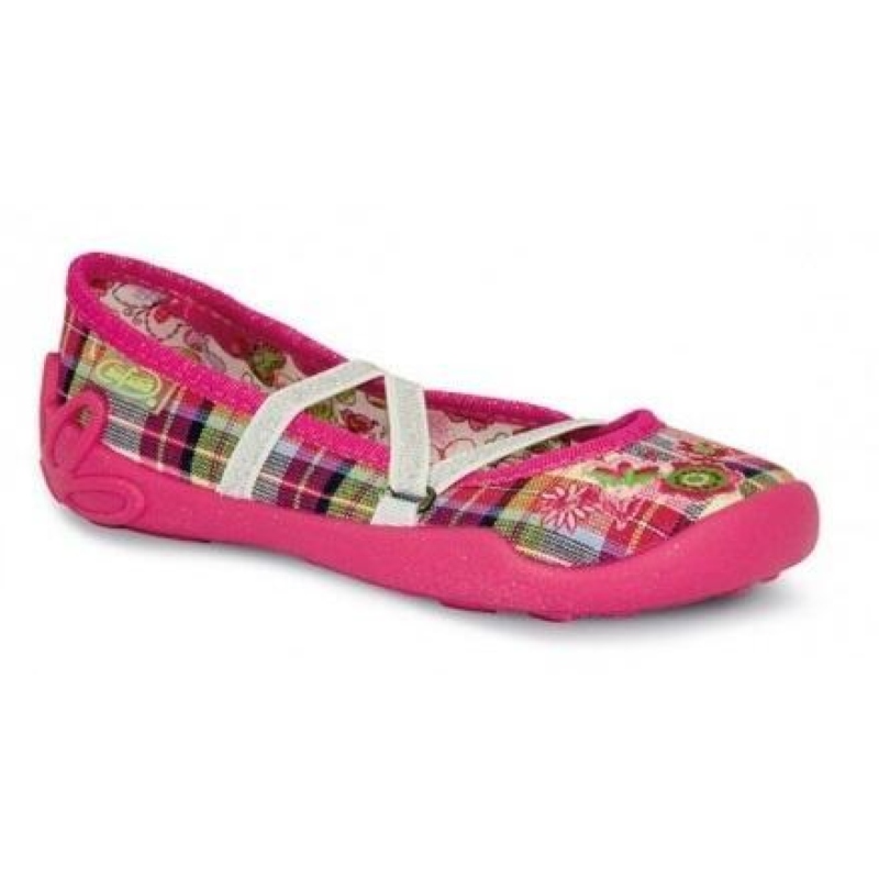 118X028 25 - dívčí balerínky Befado, kytičky