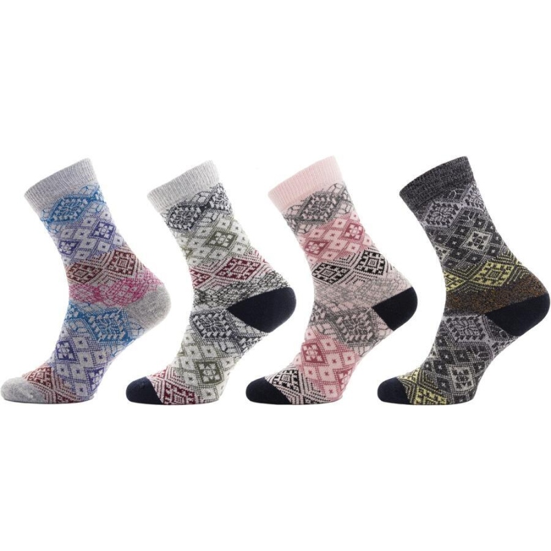 1234 - Dámské ponožky winter edition MANDALA