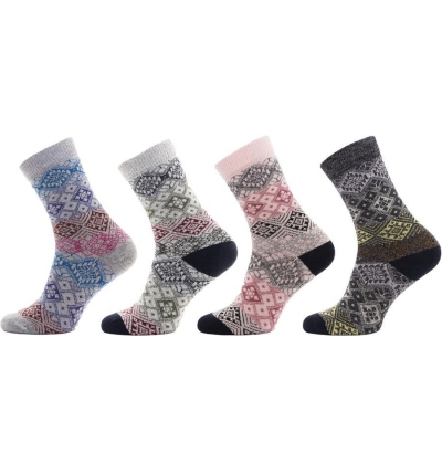 1234 - Dámské ponožky winter edition MANDALA