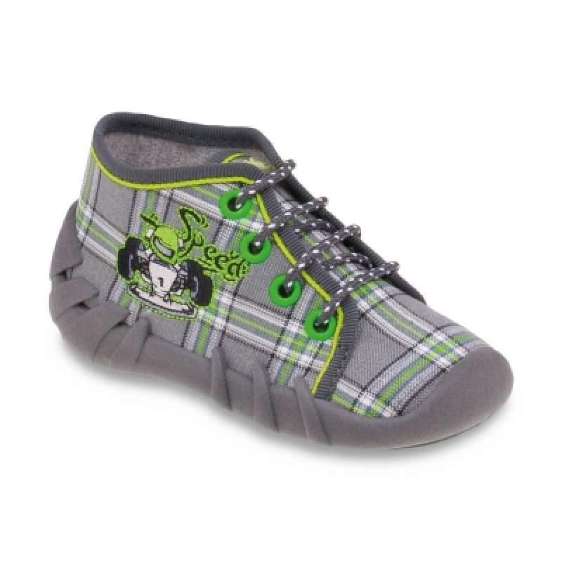 130P029 25 - chlapecké šněrovací bačkorky,formule 