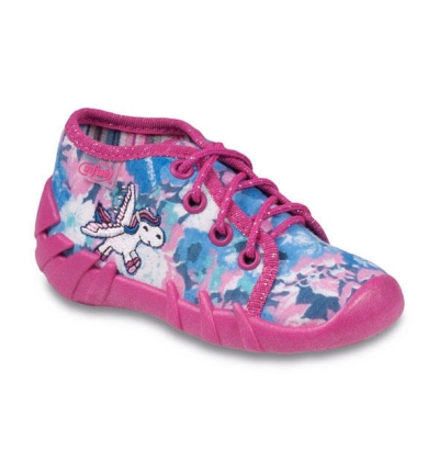 130P043 18 - dívčí šněrovací bačkorky, koník