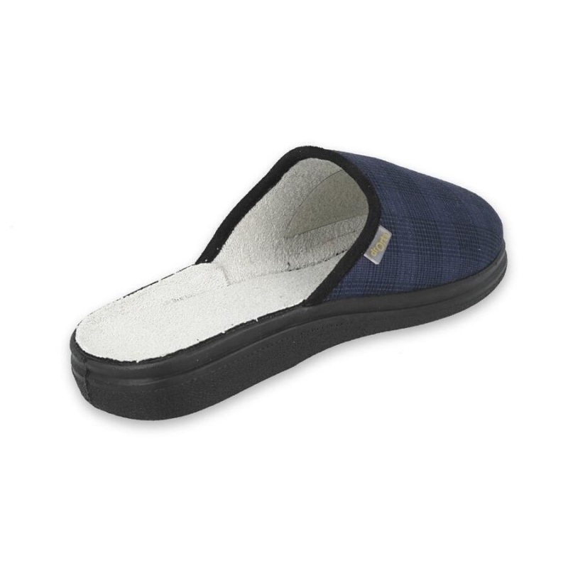 132M015 - Befado Dr.ORTO - pantofle pánské, modré káro