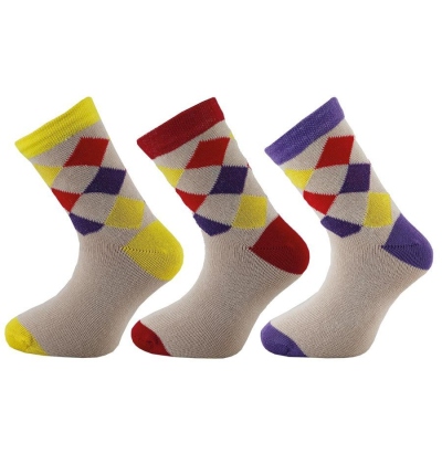 1501 A - Happy Socks káro, 16-17 (24-26) vzor A