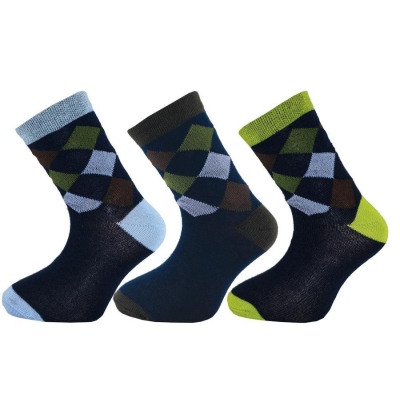 1501 B - Happy Socks káro, 16-17 (24-26) vzor B