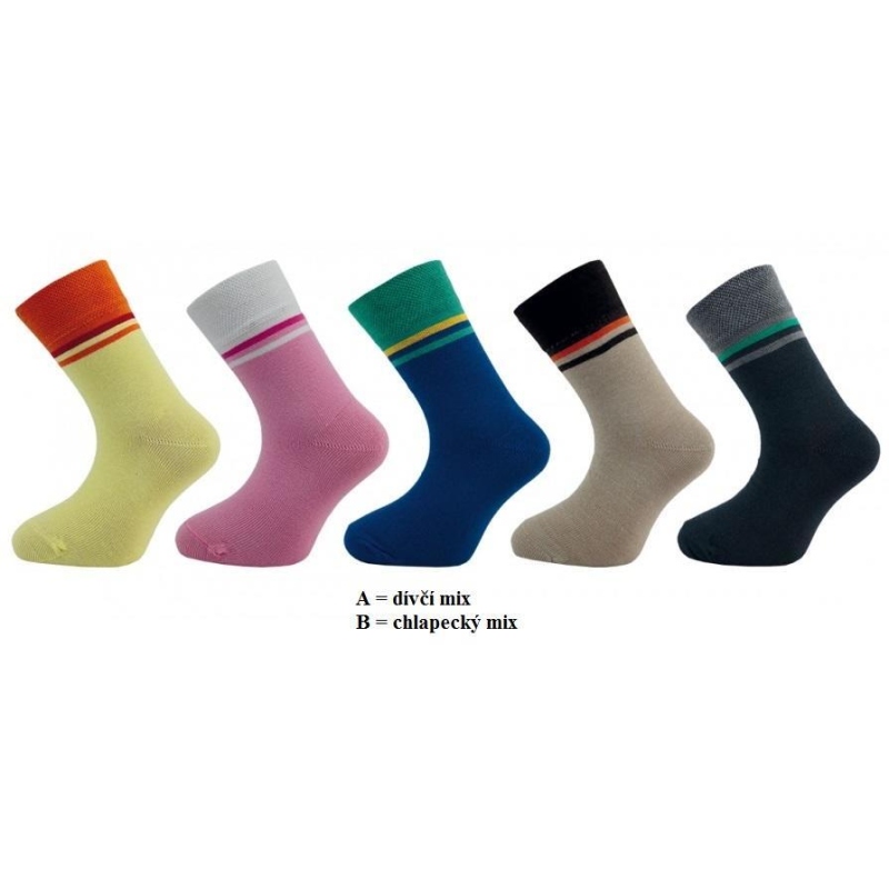 1502 (55P/A) LYCRA, proužek, 16-17 (24-26) DÍVČÍ