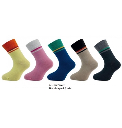 1502 (55P/A) LYCRA, proužek, 16-17 (24-26) DÍVČÍ