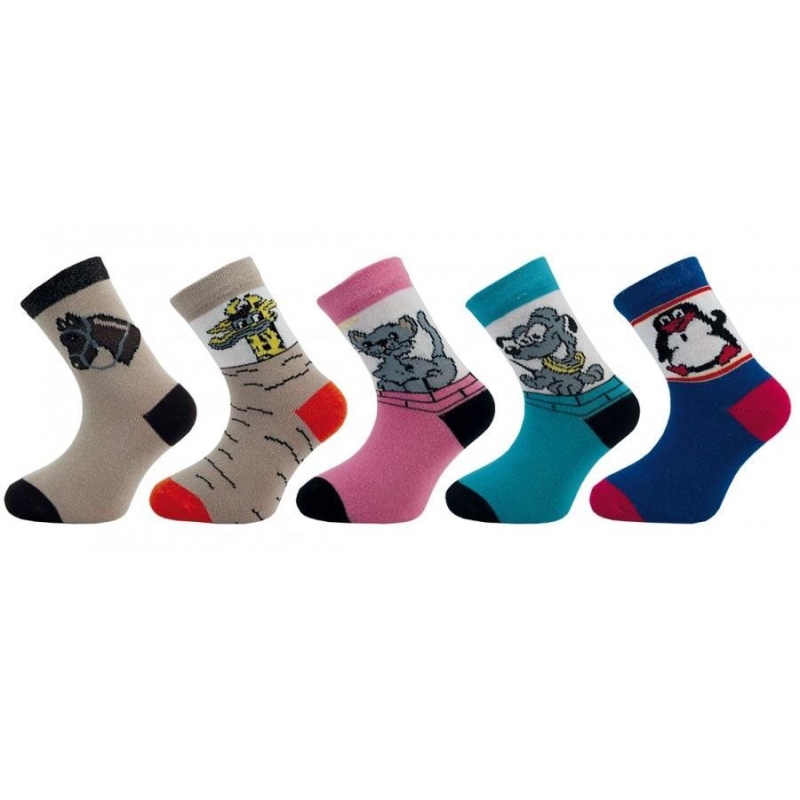 1514 (58S) dětské ponožky s obrázky, 12-13 (18-20)