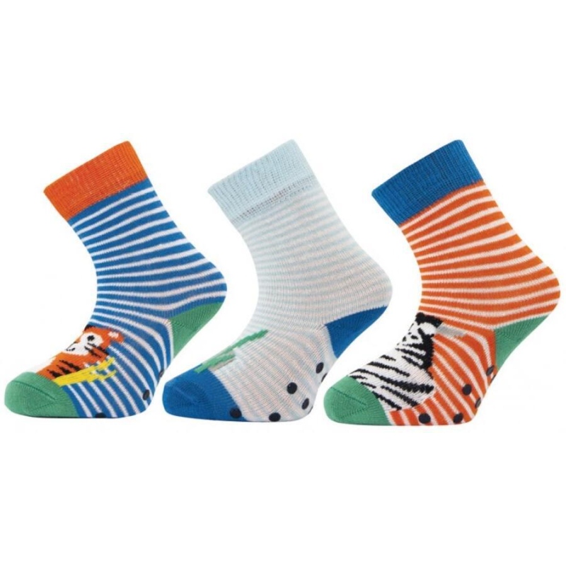 1517 NOVINKA - dětské pon.s ABS, tygr,zebra, 12-13