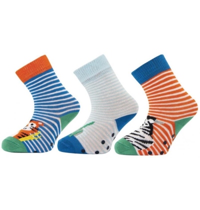 1517 NOVINKA - dětské pon.s ABS, tygr,zebra, 12-13